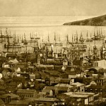 San Francisco’s harbo circa 1850, where the wold’s oldest profession was being readily plied photo: wikimedia commons