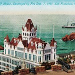 Postcard showing The Cliff House before it was destroyed by fire on Sept. 7, 1907 photo: wikimedia commons