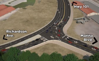 New Lombard/Richardson and Marina Boulevard intersection photo: Presidio Parkway