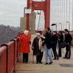 Silvestri (on left) revisits the Golden Gate Bridge in 2012 photos: courtesy of the Silvestri family