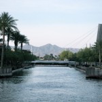 Scottsdale's waterfront and Pablo Solieri bridge