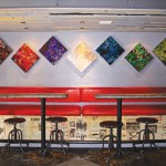 Blackbird Bar supports local artists such as Renee DeCarlo Johnson, whose work is on display through April 2    photo: Maryann LoRusso