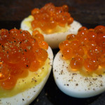 Salmon deviled eggs