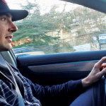 Indy car driver JR Hildebrand behind the wheel photo by steve hermanos