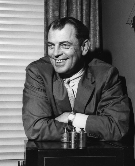 Scott Newhall, editor of the Chronicle, in his San Francisco office in 1968 (courtesy tony newhall)