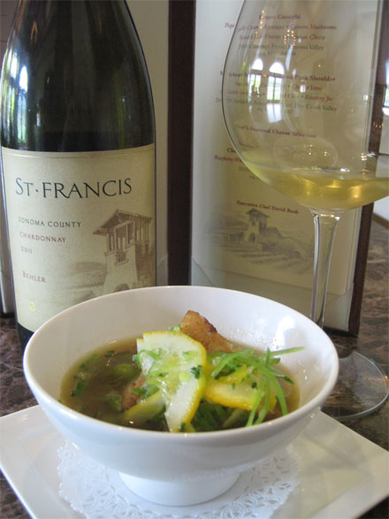 Enjoy wine and food pairings at St . Francis Winery (photo: Bo Links)