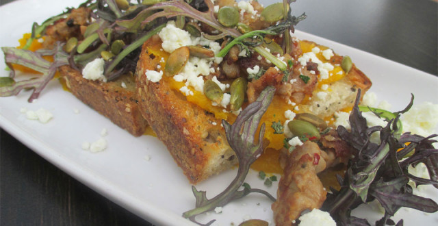 Pumpkin bruschetta at Solbar, Photo Credits: Bo Links