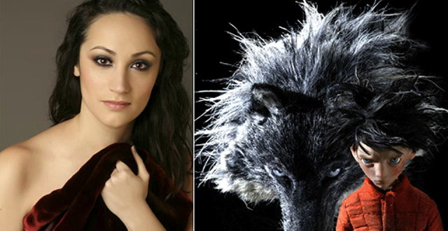 Eden Espinosa, narrator – ‘Peter and the Wolf’ at the S.F. Symphony. photo: s.f. symphony