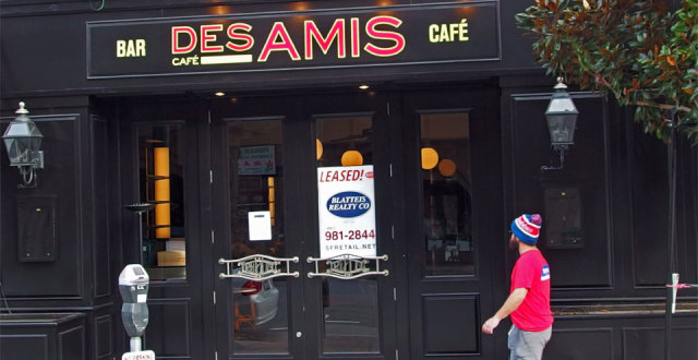 Café des Amis is down for the count. photo: Earl Adkins