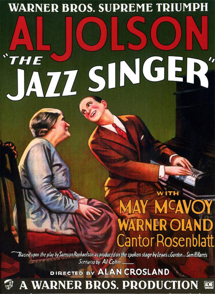 The Jazz Singer was filmed near Union Square in 1927. Poster: © warner bros.