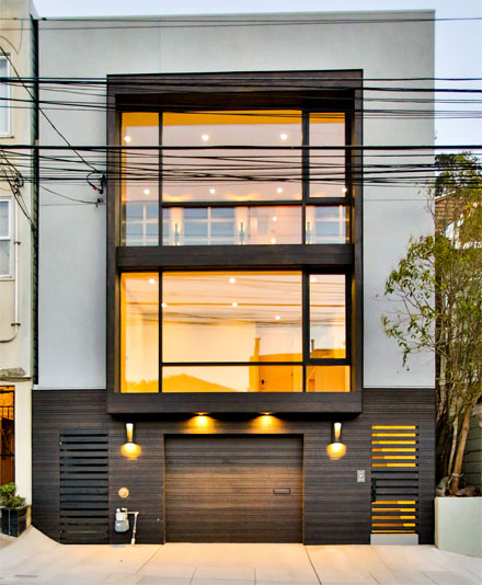 Once a run-down old home, 4173 now sports giant windows to let in the light, a modern facade and interior, including bright kitchens, skylights, and plentiful decks. photos: paragon real estate group