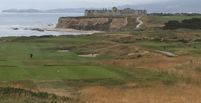 The Ritz Carlton Half Moon Bay from the Ocean Course (photo: Bo Link)