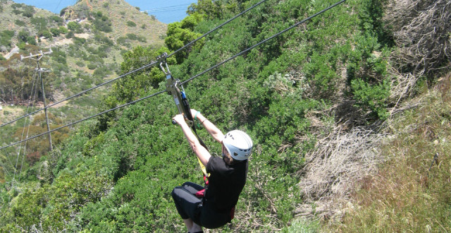 Zip through Descanso Canyon. Photo: Bo Links