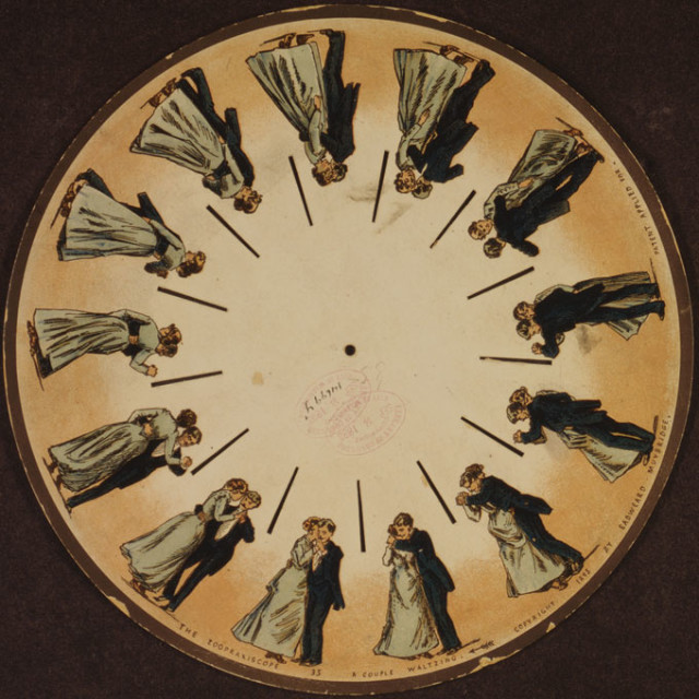 Eadweard Muybridge’s phenakistoscope animation device, 1893. photo: wikimedia COMMONS