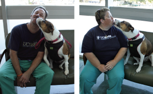 Left: Paul with Jazzy, right: Jacque photos: Iris Rowlee