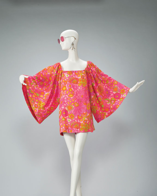 Candance Kling, Minidress, ca. 1968. Printed synthetic knit. Collection of the Artist Image Courtesy FAMSF