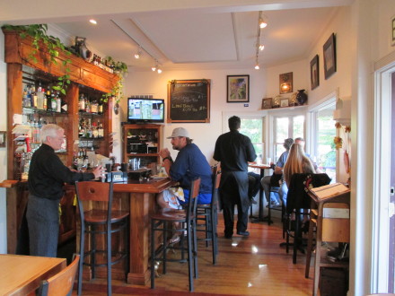 Great food and art at the Saw Shop Gallery Bistro. Photo: Patty Burness