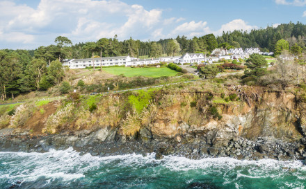 Aerial View of Little River Inn. Photo: Brendan McGuigan