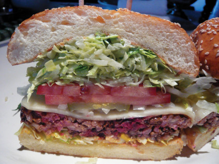 Veggie burger from Hillstone. Photo: Susan Dyer Reynolds