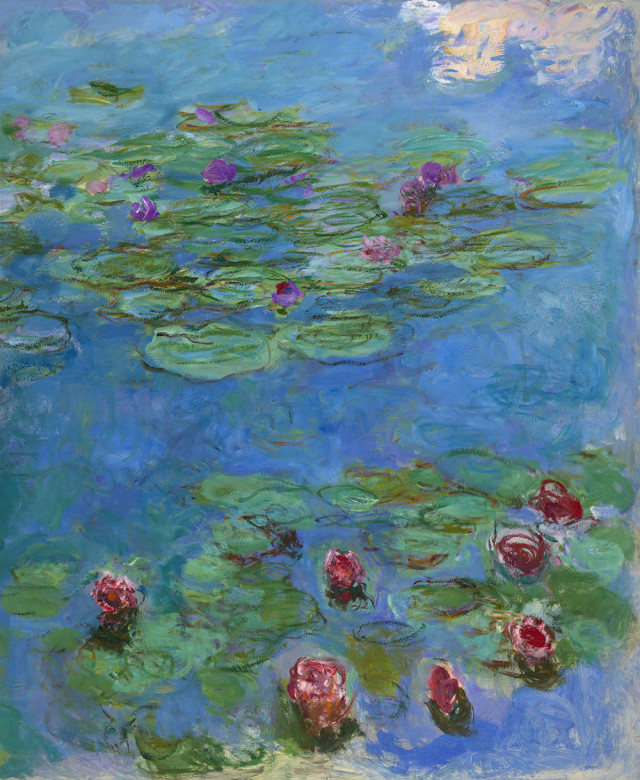 Claude Monet's Water Lilies, ca. 1914–17; oil on canvas.