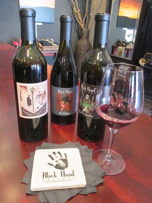 Taste Black Hand Cellars wine. Photo: Bo Links