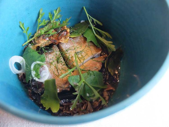 Harbor House's luscious abalone stew. PHOTO: Bo Links