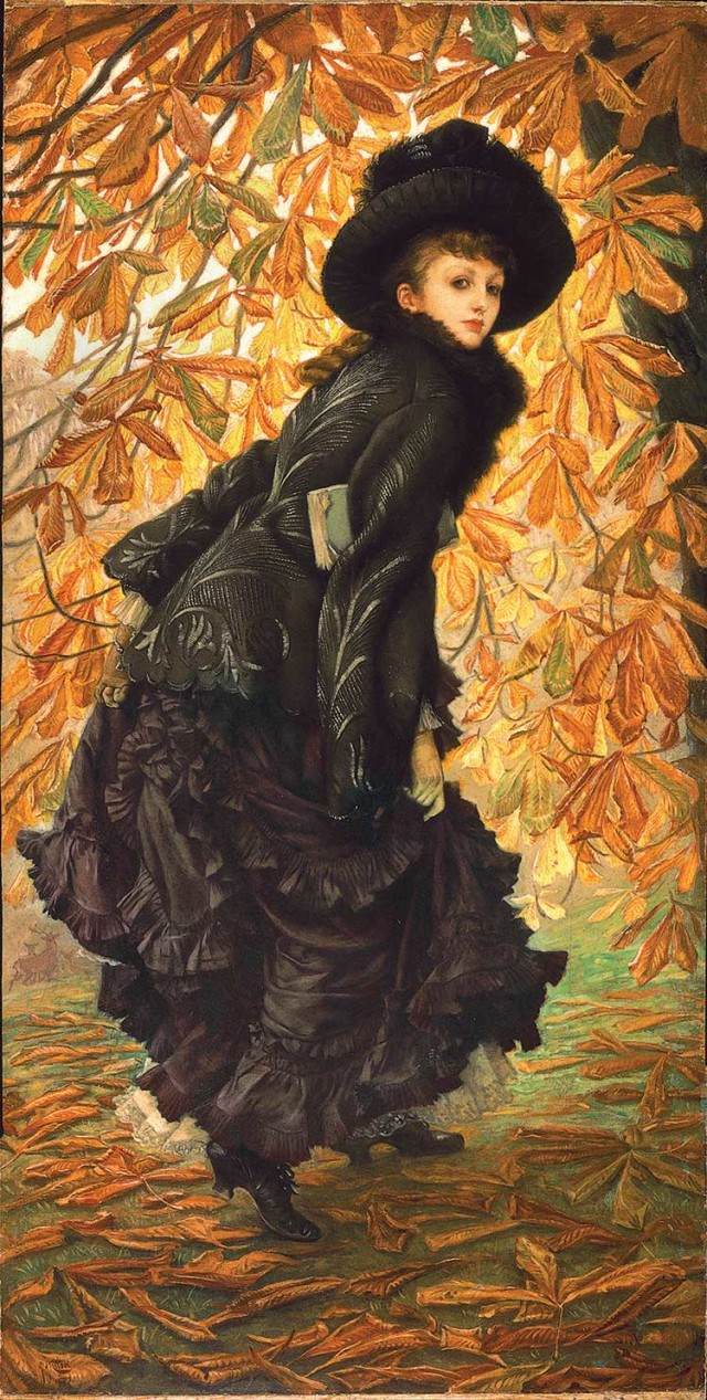 James Tissot’s October, 1877, oil on canvas