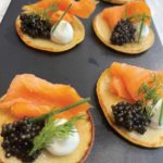 Blini with smoked salmon. Photo: SUSAN DYER REYNOLDS