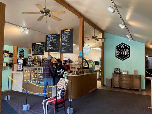 Grab a great cup of coffee at the Bandon Coffee Cafe, Photo: Bo Links