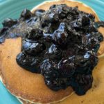 Lemon ricotta pancake with simple blueberry compote. Photo: susan DYer Reynolds