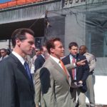 Former San Francisco Mayor Gavin Newsom with former California Governor Arnold Schwarzenegger in 2008. Photo: Jay Walsh