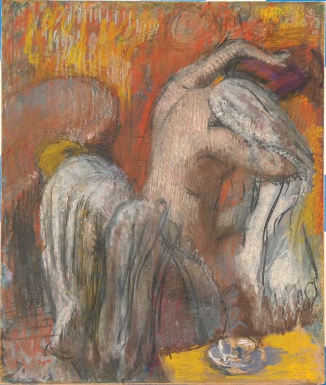 Left to right: Edgar Degas, Femme s’essuyant, ca. 1905–10; Odilon Redon, Orpheus, ca. 1905. Image: courtesy of the Fine Arts Museums of San Francisco