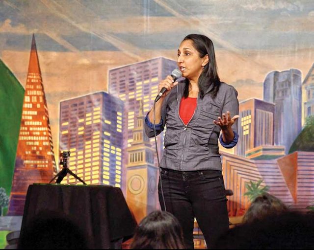 Photo: San Francisco Commedian Dhaya Laskhminarayanan Courtesy artist; metrofilmandarts.org