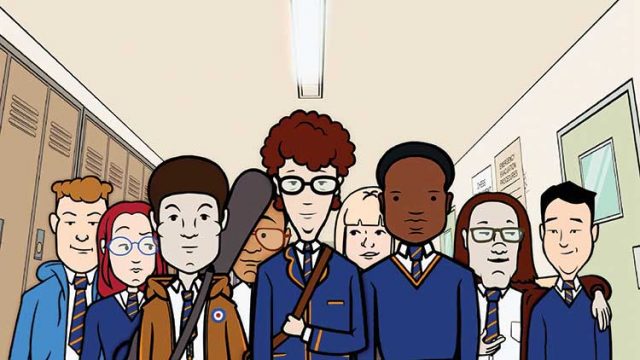 Daria-esque animation helps fill out The Old School. Photo: courtesy magnolia pictures
