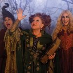 Left to right: Kathy Najimy, Bette Midler, and Sarah Jessica Parker in Hocus Pocus 2. Photo: Courtesy Walt Disney Studios