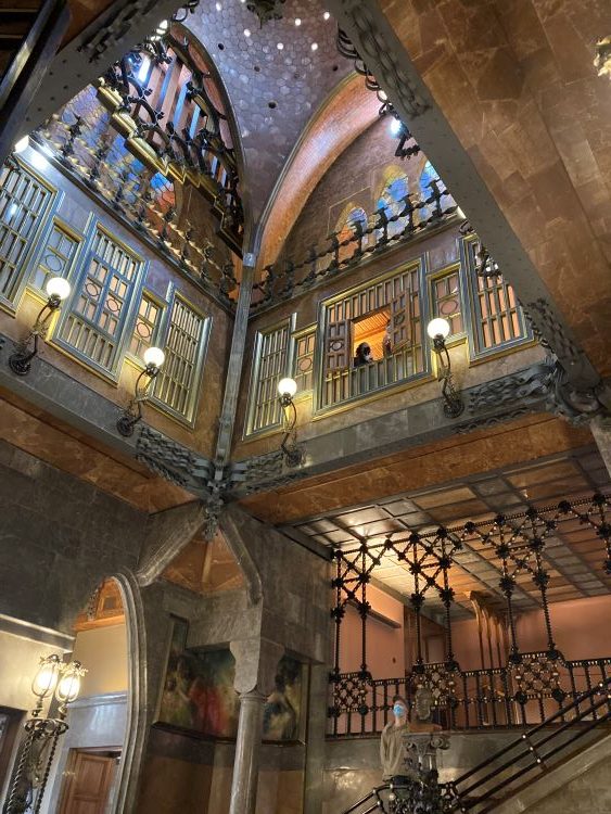 Marvel at the interior of Palau Güell-Diputació de Barcelona. Photo by Bo Links