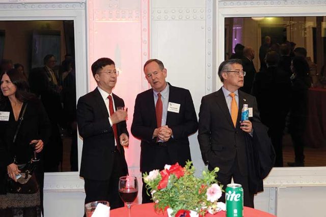 Left to right: Zhang Jiami, consul general of the People’s Republic of China in San Francisco; Mark Chandler, and Jay Xu.