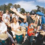 Jay Blakesberg’s photographs of iconic musicians in the city includes Carlos Santana in Golden Gate Park, San Francisco, Calif., June 1, 2003. Photo: © Jay Blakesberg.